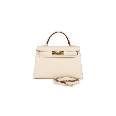 HERMES MINI KELLY SELLIER EPSOM GOLD HARDWARE (19*12*5.5cm) HERMES MINI KELLY SELLIER EPSOM GOLD HARDWARE (19*12*5.5cm)